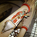 An einer Ecks&auml;ule der hl. Cristophorus von Anfang des 16 Jh.
