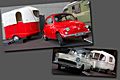 Auf in den S&uuml;den: Fiat 500 (1972) mit Laika 500 (1964) und Opel Rekord P1 (1959) mit Fahti Luxus 600 (1967)