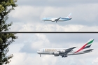... in der Luft (2 Tage sp&auml;ter beim Landeanflug fotografiert)