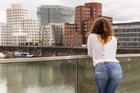 Blick auf die Gehry-H&auml;user