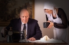 Klemmende N&auml;hmaschine wird fotografiert