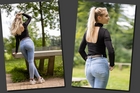 R&uuml;cken mit viel und wenig Haar