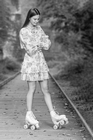 Auch in schwarz/wei&szlig; sch&ouml;ne Roller Skates