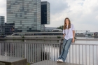 Hyatt Regency D&uuml;sseldorf im Hintergrund
